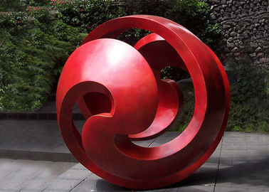 Un bon prix. Sculpture rouge publique en sphère d'acier inoxydable/grandes sculptures en art en métal en ligne