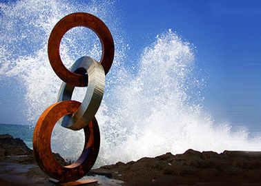 Un bon prix. Anneaux en acier de Corten de technique de pièce forgéee/fonction multi de sculpture anneau en métal en ligne
