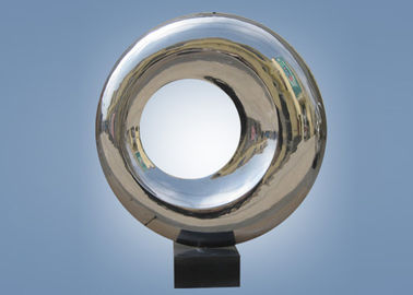 Un bon prix. Forme d'intérieur extérieure WS-ST048 de beignet de sculpture en acier inoxydable de miroir en ligne