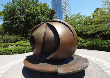 Un bon prix. Le bronze moderne Apple de décoration d'art de parc sculptent l'anti corrosion de grande taille en ligne