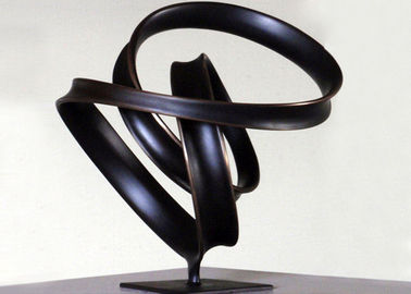 Un bon prix. Statues d'intérieur de pelouse de bronze de ruban, sculptures en bronze abstraites WS-C038 en ligne