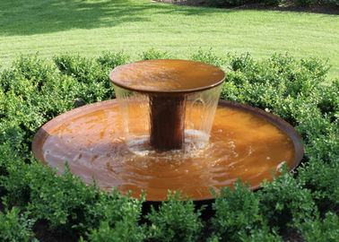 Un bon prix. Caractéristique en acier rouillée de l'eau de cuvette en métal de caractéristique de l'eau de Corten pour la décoration intérieure en ligne