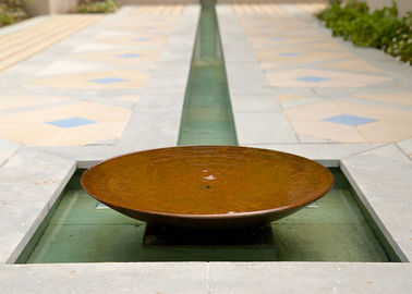 Un bon prix. Caractéristique en acier de jardin de cuvette de caractéristique de l'eau de cuvette de décoration de jardin grande/eau de Corten en ligne