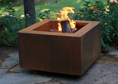 Un bon prix. Puits carré brûlant en bois du feu en métal, conception simple de jardin de mine carrée du feu en ligne