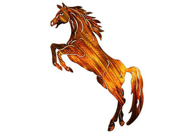 Un bon prix. Art de mur de cheval en métal accrochant, stabilité de corrosion de sculpture en mur de cheval en métal en ligne