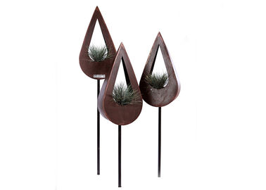 Un bon prix. Planteurs contemporains en métal de Corten, conception attrayante de planteur en acier de cuvette de Corten en ligne