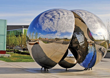 Un bon prix. Stabilité de finition de corrosion polie par sculpture extérieure contemporaine en métal en ligne