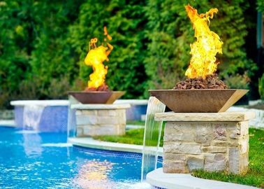 Un bon prix. Caractéristique de l'eau de mine du feu de jardin combinée, puits et caractéristique 2.5mm Thicknes du feu de l'eau en ligne