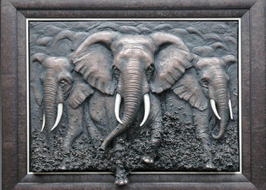 Un bon prix. Metal la sculpture en art de mur/la fonction multi de soulagement de Bas éléphant de bronze en ligne