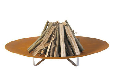 Un bon prix. Diamètre brûlant en bois contemporain de la conception 100cm de jardin de mine du feu de métier de soudure en ligne