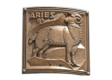 Un bon prix. Soulagement contemporain de bronze de Bélier en métal pour décoration extérieure/d'intérieur en ligne