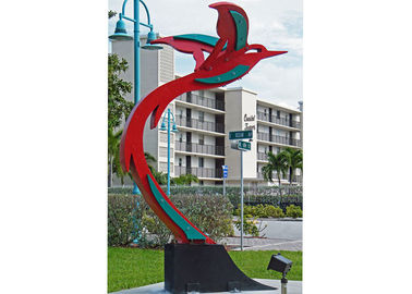 Un bon prix. Sculpture publique peinte moderne faite sur commande en oiseau de vol d'acier inoxydable d'art en ligne