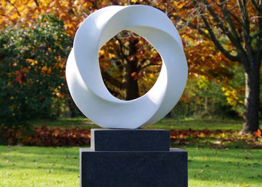 Un bon prix. Grande sculpture contemporaine 160cm en acier inoxydable de jardin en métal pour le décor en ligne