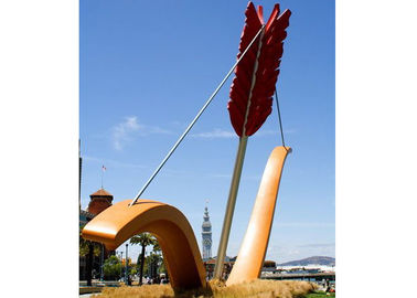 Un bon prix. Acier inoxydable de paysage extérieur moderne de sculpture en tir à l'arc en ligne