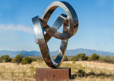 Un bon prix. Grandes sculptures en yard en métal de sculpture extérieure moderne en acier inoxydable en ligne