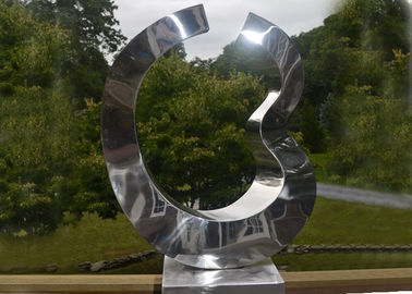 Un bon prix. le jardin contemporain en métal de 2mm sculpte la sculpture polie par miroir en acier inoxydable en ligne