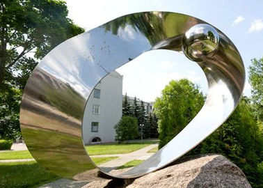 Un bon prix. Sculpture en miroir d'acier inoxydable d'oeil de sculpture en acier inoxydable de décor de jardin en ligne