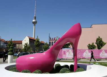 Un bon prix. Le rose gîte la sculpture urbaine anticorrosion peinte par art en sculpture en acier inoxydable en ligne