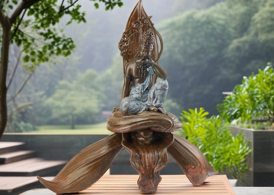 Un bon prix. Statue de Bouddha en laiton ancien, collectable, assise, sculpture de Bouddha en cuivre, œuvre d'art en métal, fonte en bronze en ligne