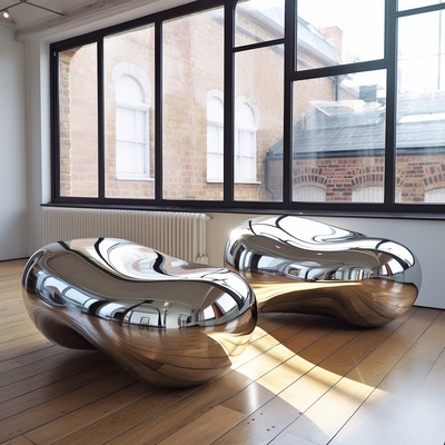 Un bon prix. Impressions Sculpture en acier inoxydable pour hôtels et villas de différentes tailles en ligne