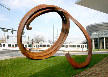 Un bon prix. Grande sculpture en acier extérieure rouillée en Corten pour la décoration extérieure de jardin en ligne