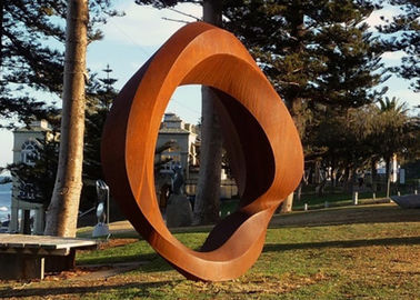 Un bon prix. L'acier de Corten s'est rouillé des sculptures en jardin en métal, art en acier extérieur de sculpture en ligne
