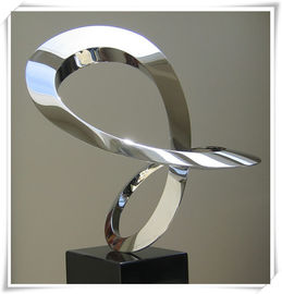 Un bon prix. Sculpture abstraite polie par contemporain en acier inoxydable pour la décoration intérieure ou extérieure en ligne