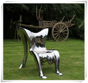Un bon prix. La forme abstraite a poli la sculpture en acier inoxydable/sculpture en acier en artistes d'illustrations en ligne