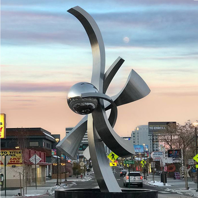 Un bon prix. Art moderne grande sculpture de paysage en acier inoxydable pour les expositions d'hôtels ou de parcs en plein air en ligne