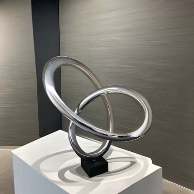Sculpture en acier inoxydable magnifique œuvre d'art pour votre salon bureau ou galerie