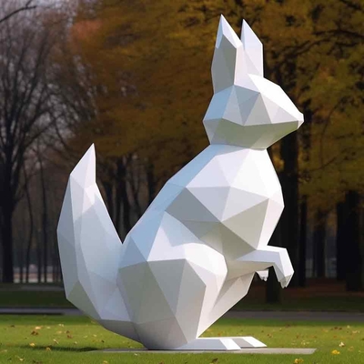 Un bon prix. Nouveau design de lapin en fibre de verre peint d'animal sculpture d'art décoratif en ligne