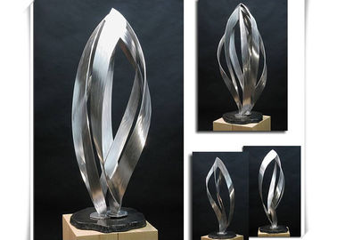Un bon prix. Finissage balayé par taille de la sculpture 100cm en acier inoxydable de parc de jardin en ligne