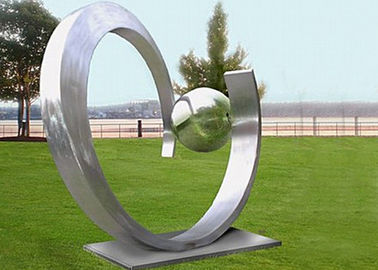 Un bon prix. Technique moderne de pièce forgéee de forme de coeur d'art de sculpture en acier inoxydable de décoration de yard en ligne
