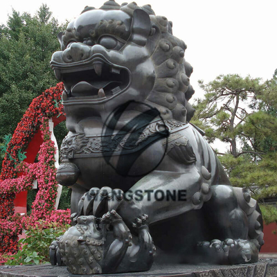 Statue de lion chinois décoratif classique statue en bronze Foo Dog Ornaments de sculpture d'animaux