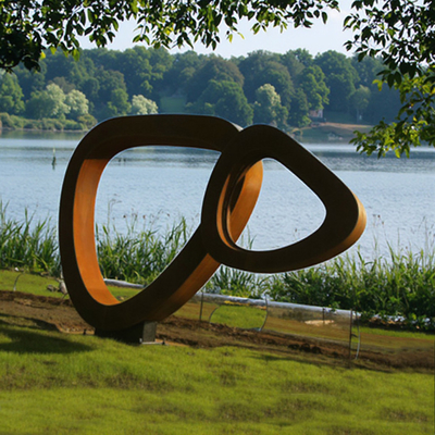 Beauté intemporelle personnalisée Jardin extérieur de couleur rouille Art métallique Sculpture en acier Corten