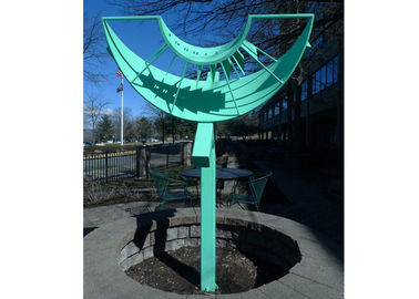 Un bon prix. Taille adaptée aux besoins du client grande par sculpture peinte colorée en métal de sculpture en métal abstraite en ligne