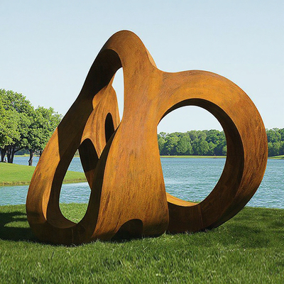 Un bon prix. Custom Weathering Steel Outdoor Abstract Sculpture for Landscape from Professional Sculpture Factory en ligne