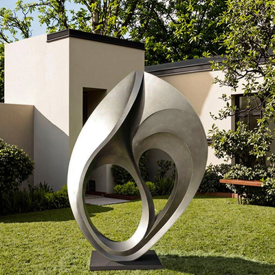 Fabrique de sculptures sur mesure Art moderne jardin décoratif sculpture en acier inoxydable