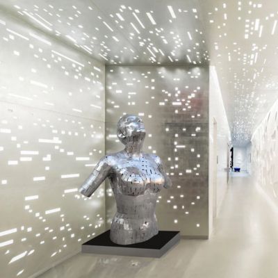 Un bon prix. Custom Life Size Abstract Stainless Steel Female Bust Sculpture With Size 120cm Height en ligne