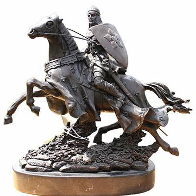 Un bon prix. Custom Riding Garden Art Metal Decor Bronze Copper Statue Steel Sculpture en ligne