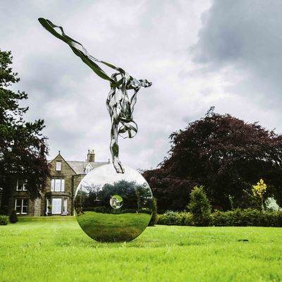 Un bon prix. Custom Landscape Modern Stainless Steel Statue for Decoration Exhibition en ligne