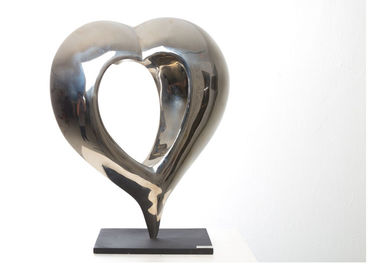 Un bon prix. Sculpture polie par forme en acier inoxydable de coeur pour la décoration intérieure ST078 en ligne