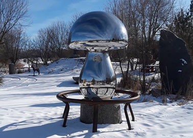 Un bon prix. La sculpture extérieure en métal de ville contemporaine a poli des matériaux d'acier inoxydable en ligne