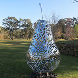 Un bon prix. En dehors du métal d'abrégé sur conception le jardin sculpte la sculpture en fruit de poire en ligne