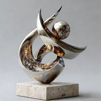 Un bon prix. Ascension | Sculpture spirale en métal double en ligne