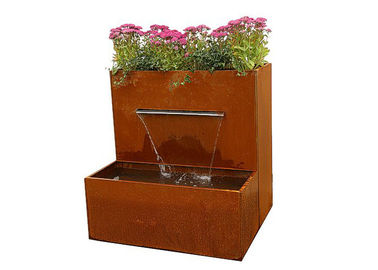 Un bon prix. Caractéristique en acier de l'eau de Corten de planteur d'herbe de cascade pour le décor extérieur de jardin en ligne