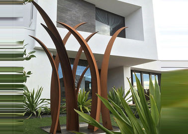 Un bon prix. Stabilité en acier de corrosion de conception de Reed de sculpture en Corten de paysage résidentiel de jardin en ligne