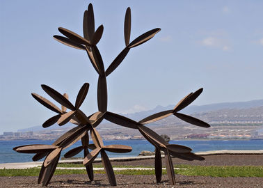 entrée épaisse Sculture de 2.5mm dans la sculpture faite sur commande en métal de dessin acier/3D de Corten