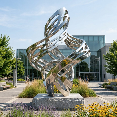 Un bon prix. Statue en acier inoxydable pour le jardin en ligne