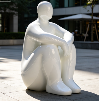 Un bon prix. Conception originale Moderne Abstrait Figure humaine en acier inoxydable Sculpture à la pulvérisation Peinture intérieure Statue de décoration extérieure en ligne